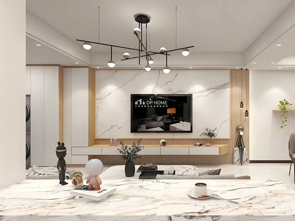complex-curved-stainless-steel-tube-chandelier-with-mirror-finish