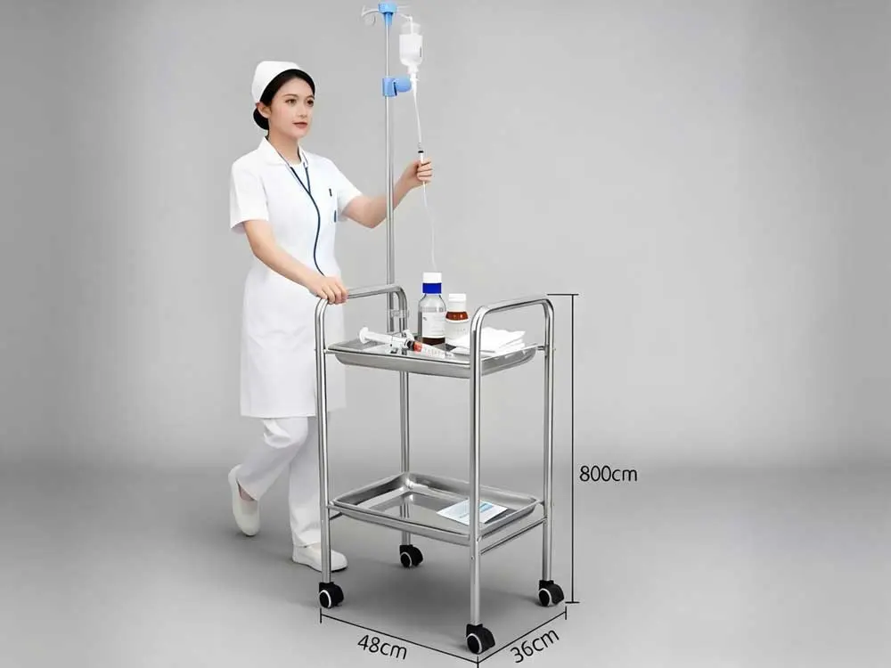 telescopic-stainless-steel-tube-assembly-for-height-adjustable-iv-poles